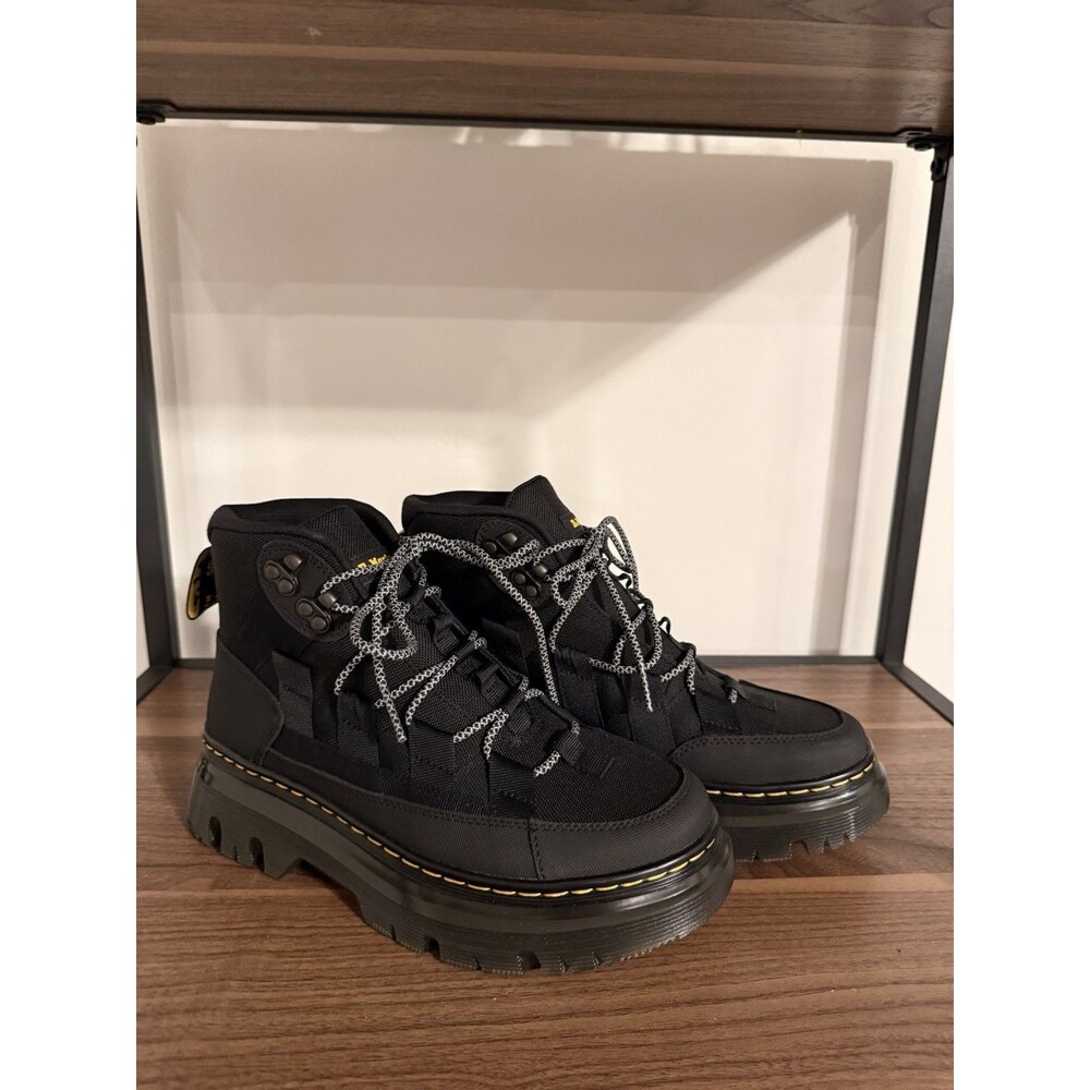 Dr. Martens AirWair Black Utility Combat Boots Lace Up Platform Hiker